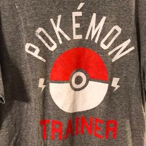 Gray Pokémon trainer T-shirt XXL